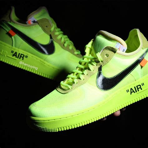 nike airforce one weiß volt|off white air force 1 volt.